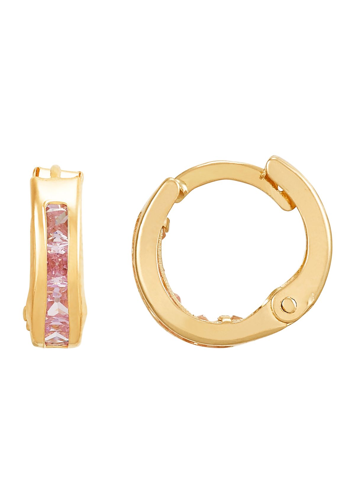 14K Yellow Gold Hoop Earrings