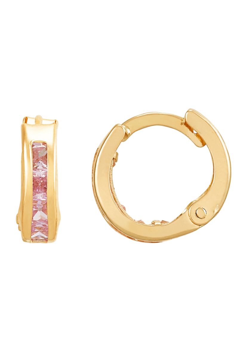 14K Yellow Gold Hoop Earrings
