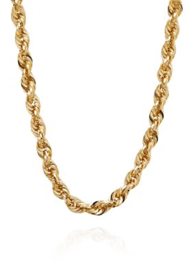 Belk & Co 10k Yellow Gold Rope Chain Necklace
