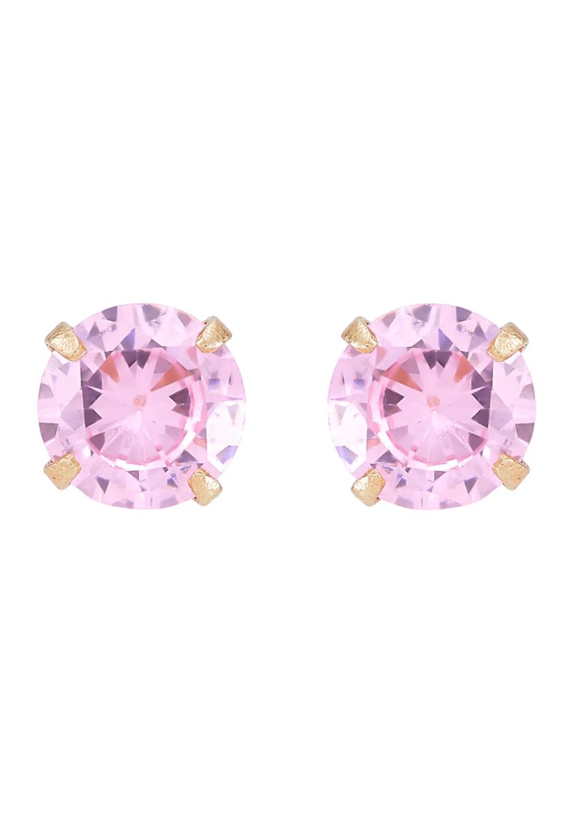 Kids Cubic Zirconia Stud Earrings in 14K Yellow Gold