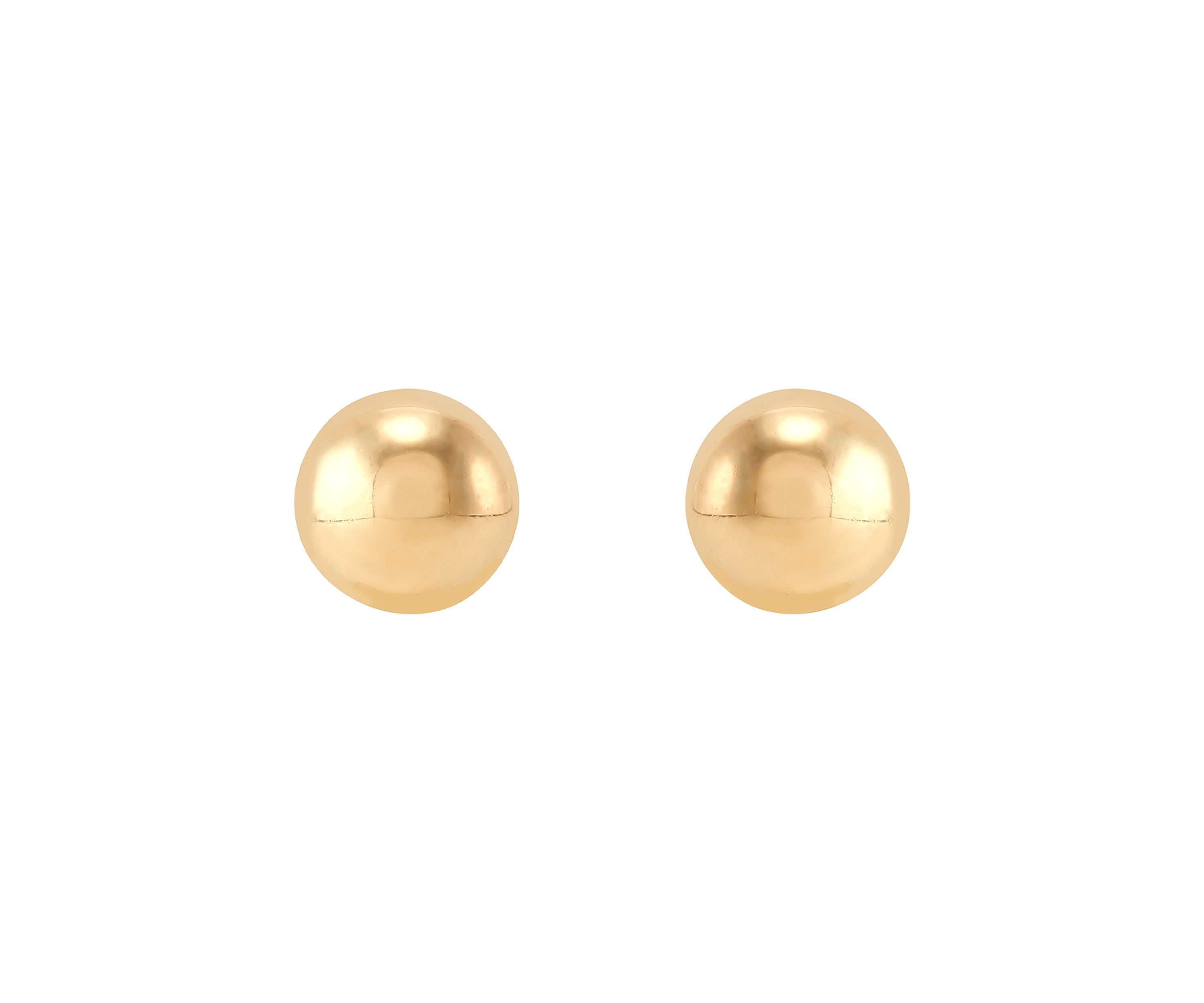 Ball Stud Earrings in 14K Yellow Gold