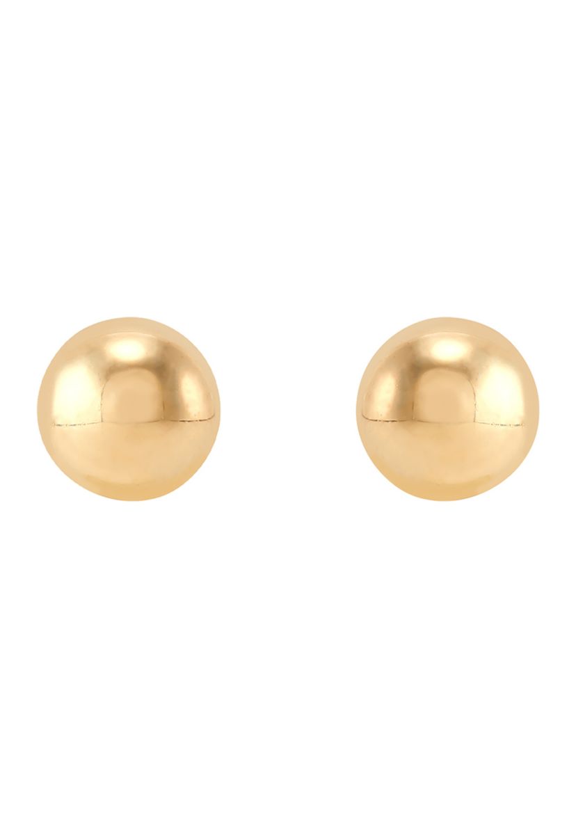 Ball Stud Earrings in 14K Yellow Gold