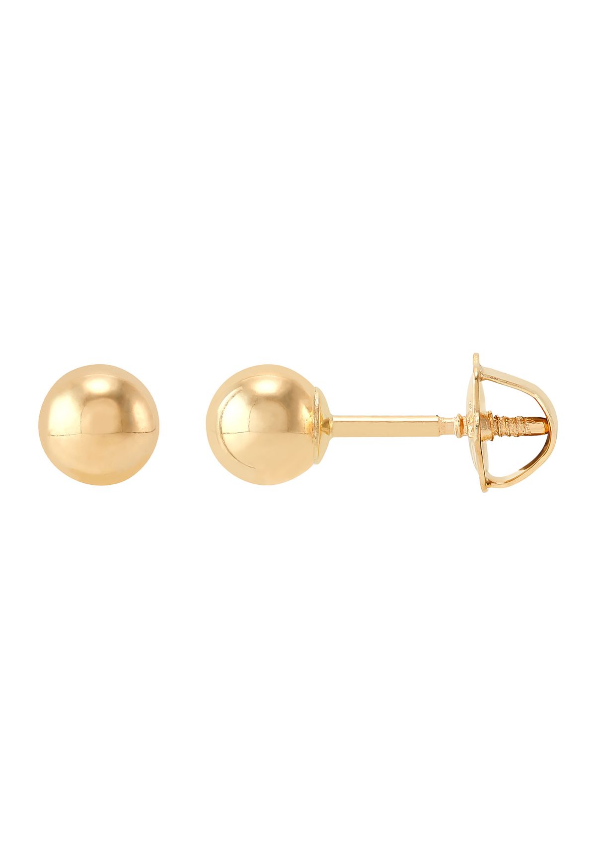 Ball Stud Earrings in 14K Yellow Gold