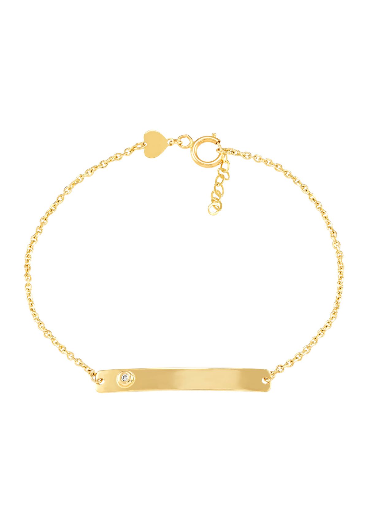 Kids 1/10 ct. t.w. Diamond Accent Bracelet in 14K Yellow Gold