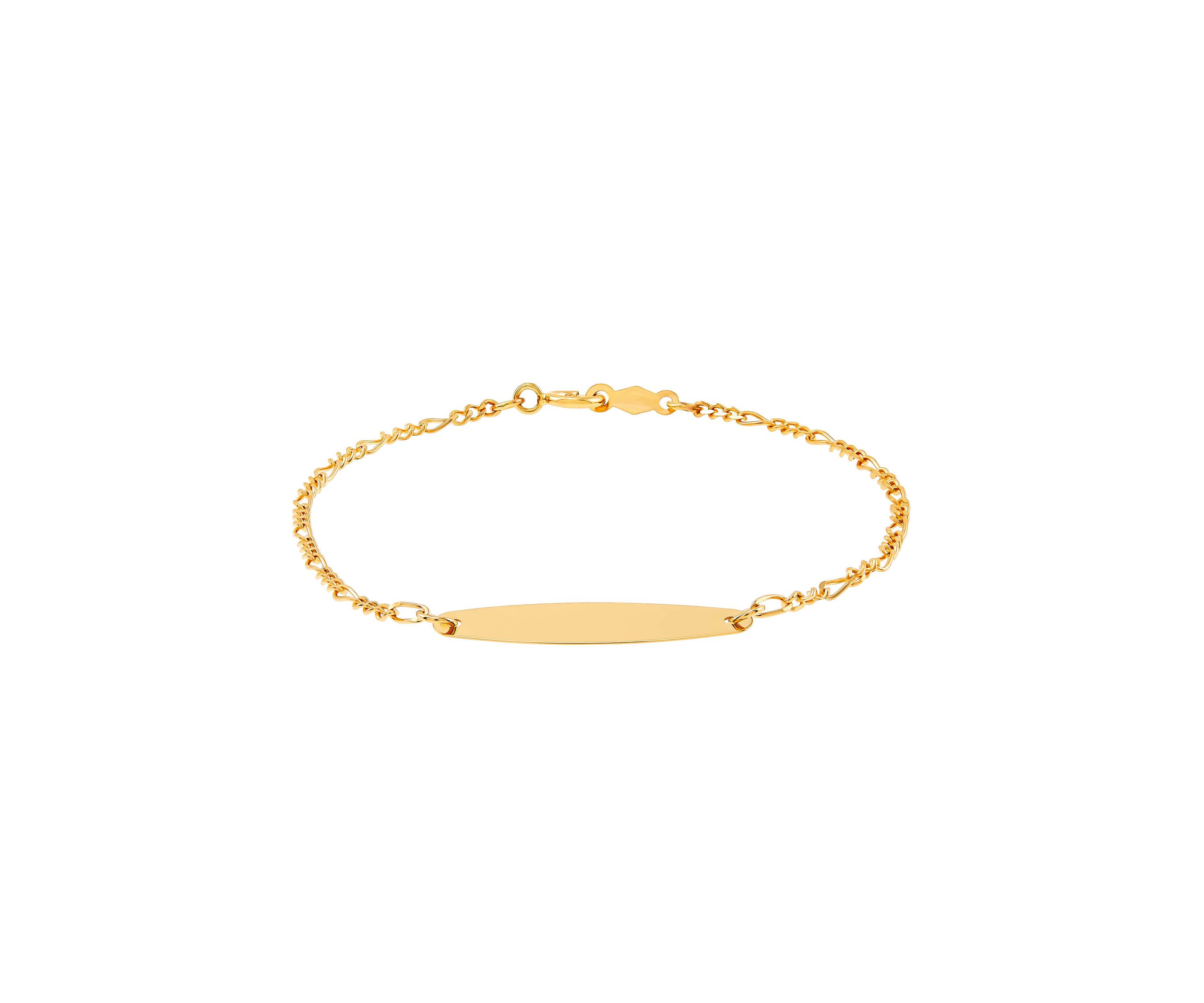 Figaro Bracelet in 14K Yellow Gold