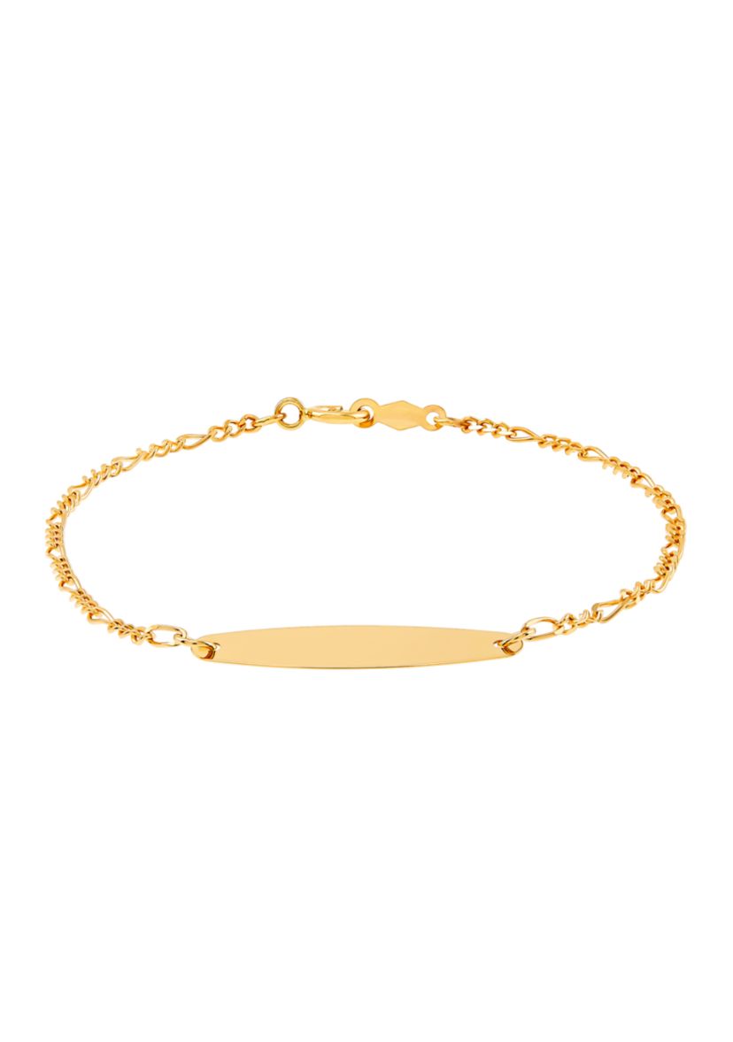 Figaro Bracelet in 14K Yellow Gold