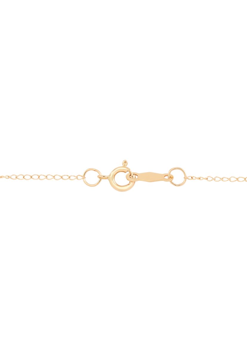 Cubic Zirconia Cross Baby Pendant in 14K Yellow Gold