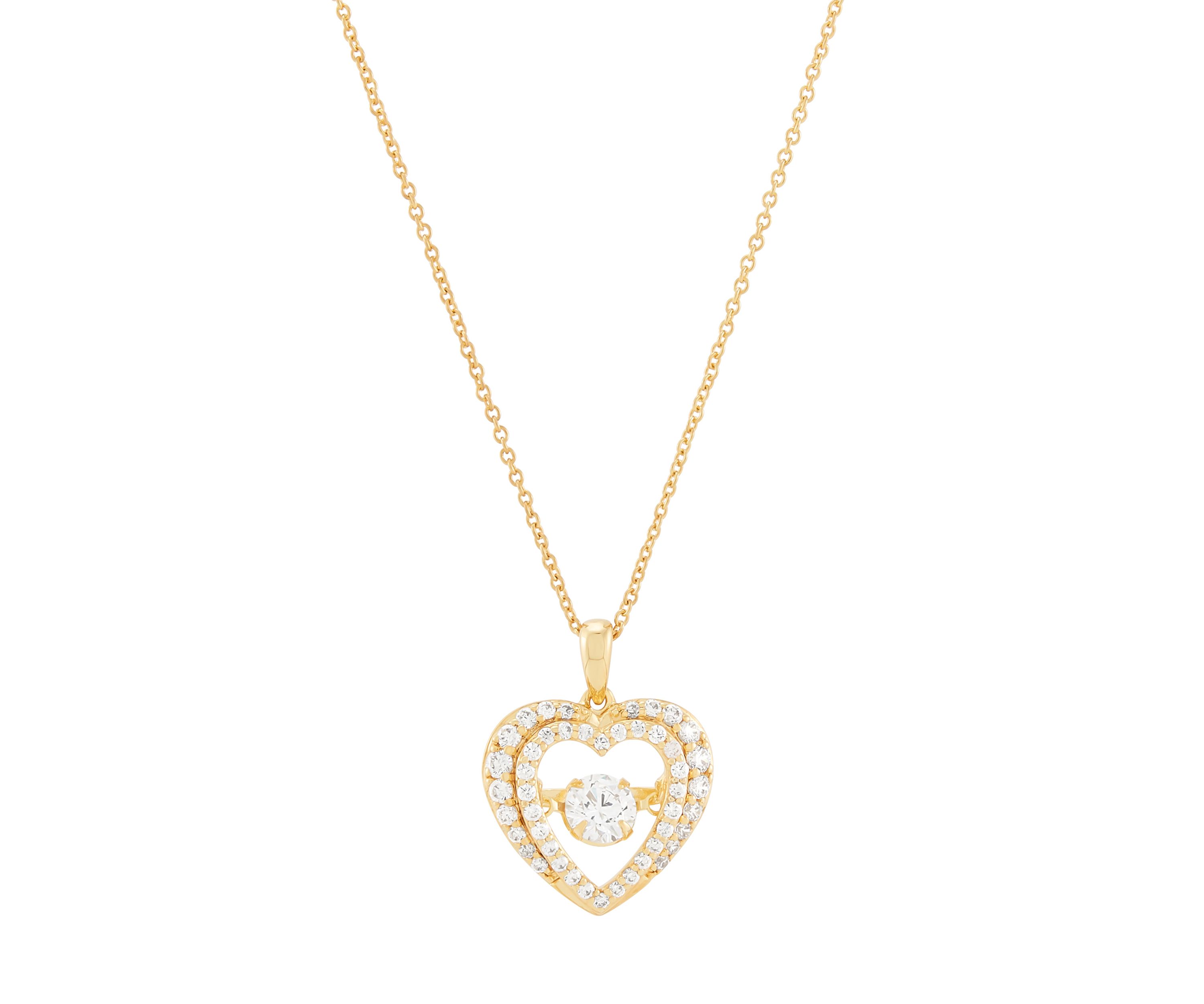 1 ct. t.w. Lab Grown Diamond Pendant Necklace on 18" Gold Over Silver Cable Chain 