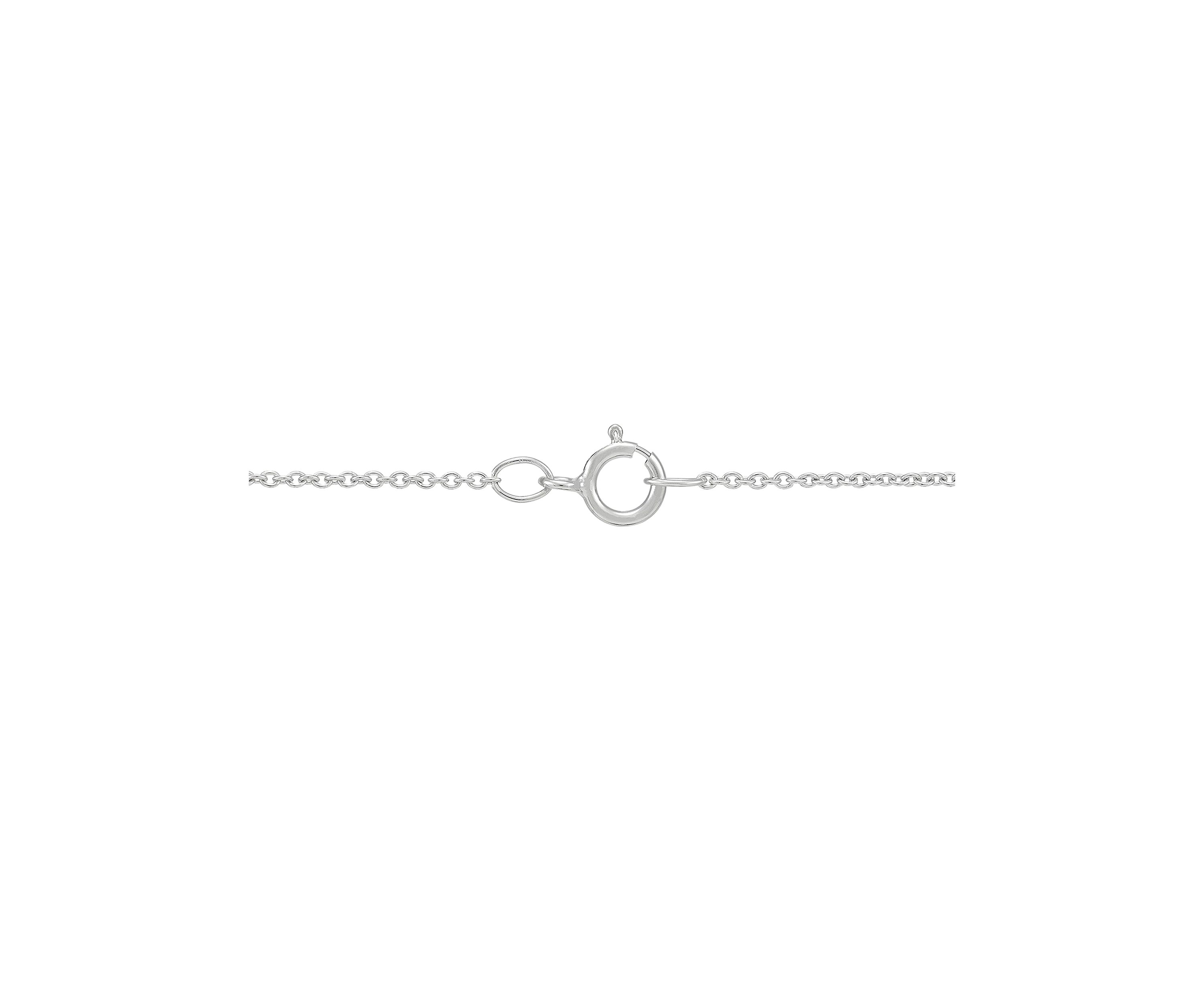 Lab Grown Pink Sapphire and Lab Grown White Sapphire Heart Dancing Pendant with 18" Cable Chain in Sterling Silver