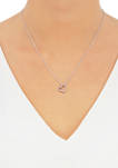 1/4 ct. t.w. Diamond Heart Pendant Necklace in Sterling Silver 
