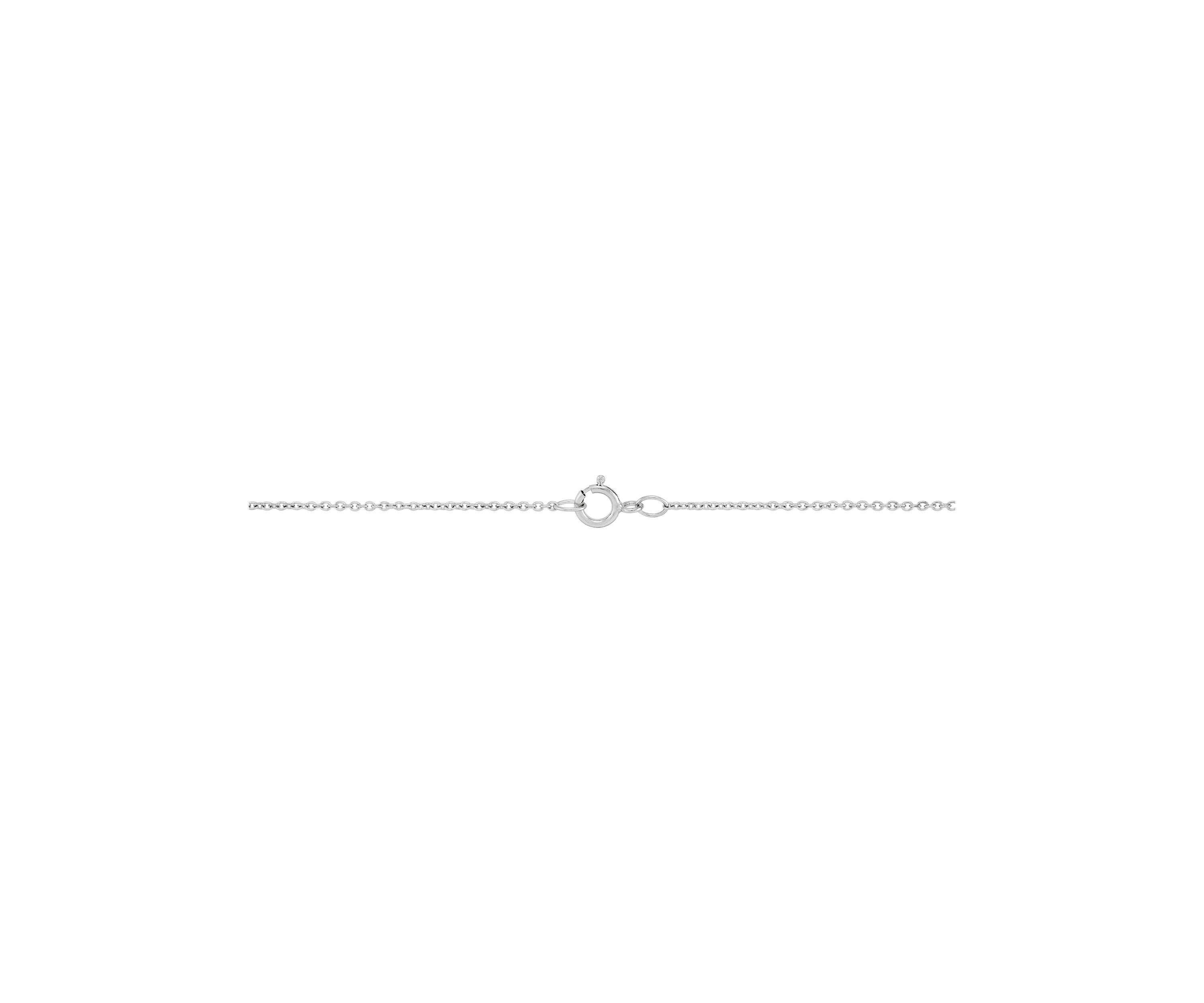 Lab Created 1/2 ct. t.w. Lab Diamond Pendant with 18" Cable Chain in Sterling Silver