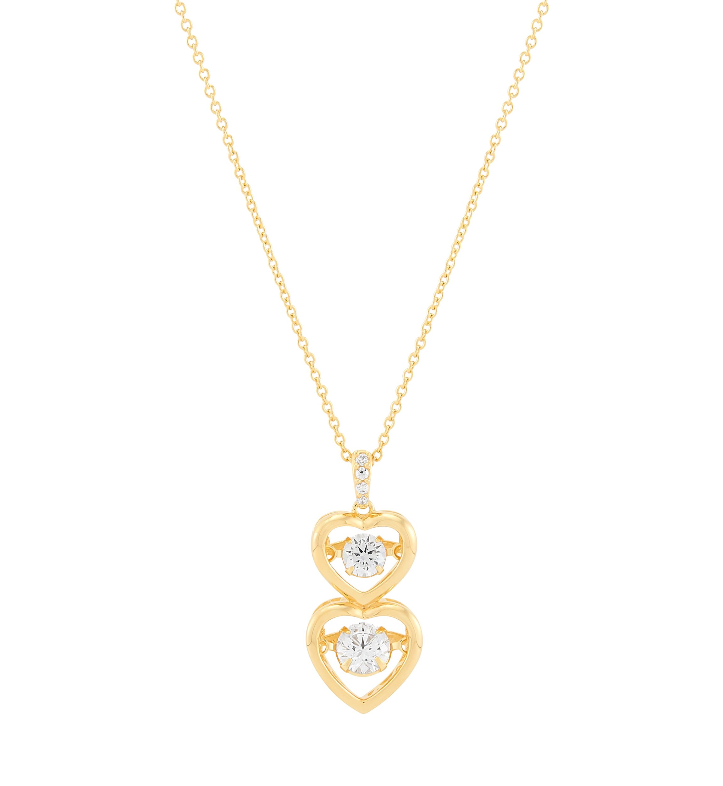 3/4 ct. t.w. Lab Grown Diamond Pendant Necklace with 18 Cable Chain in Gold Over Sterling Silver