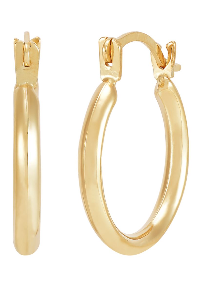  Huggie Hoops Earring in 10K Yellow Gold