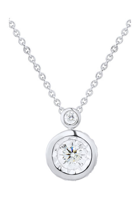 1/2 ct. t.w. Diamond Pendant Necklace in 10K White Gold