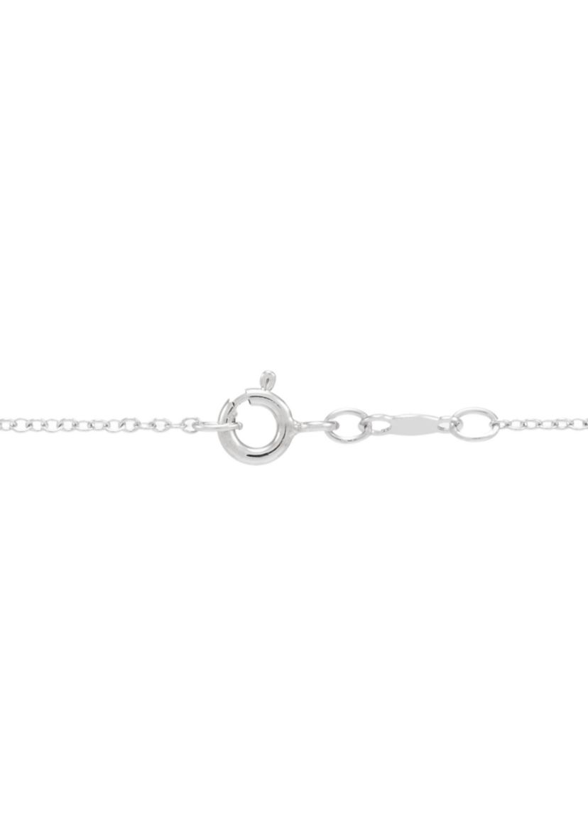 1/10 ct. t.w. Lab Grown Diamond and Lab Grown Sapphire Heart Pendant with 18" Cable Chain in Sterling Silver