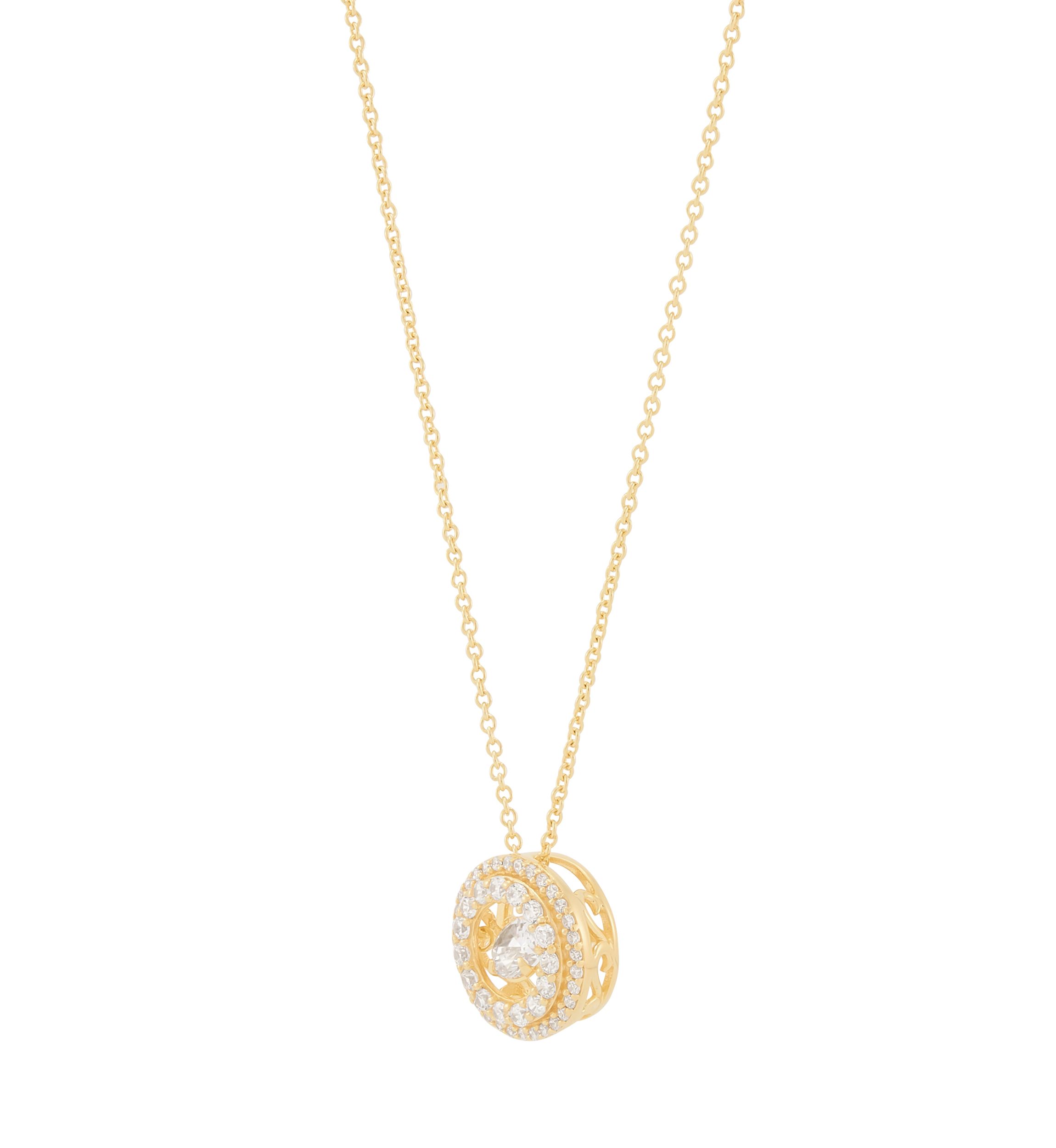 5/8 ct. t.w Lab Grown Diamond Pendant with 18" Cable Chain in Sterling Silver