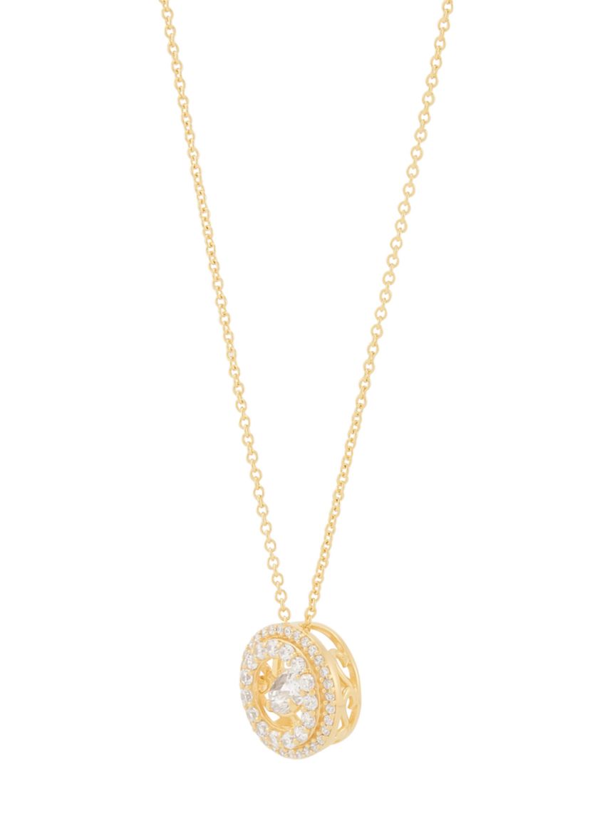 5/8 ct. t.w Lab Grown Diamond Pendant with 18" Cable Chain in Sterling Silver