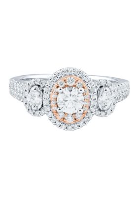 Belk & Co 1 Ct. T.w. Diamond Engagement Ring In 10K White Gold