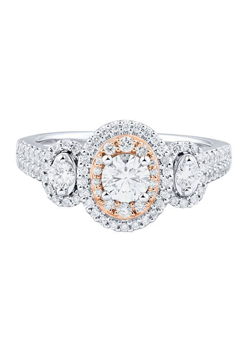 1 ct. t.w. Diamond Engagement Ring in 10K White Gold 
