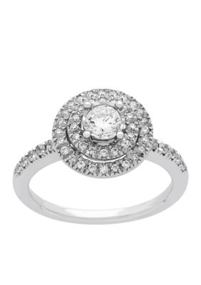 Belk & Co My Forever 1/2 Ct. T.w. Diamond Engagement Ring In 10K White Gold