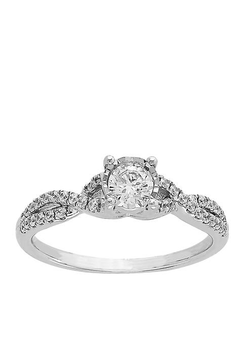 My Forever 1/2 ct. t.w. Diamond Engagement Ring in 10k White Gold 