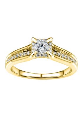 Belk & Co 1/2 Ct. T.w. Diamond Engagement Ring In 10K Yellow Gold