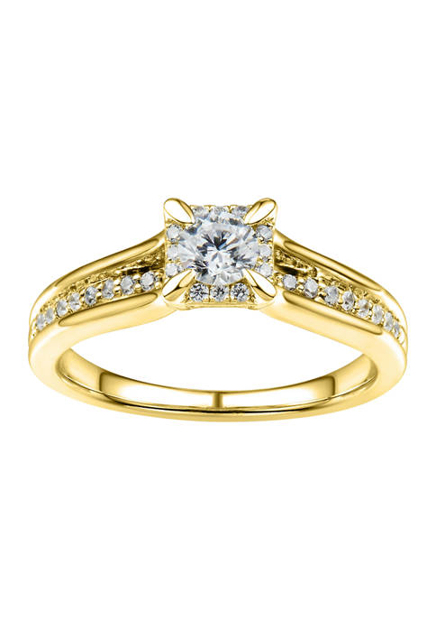 1/2 ct. t.w. Diamond Engagement Ring in 10K Yellow Gold