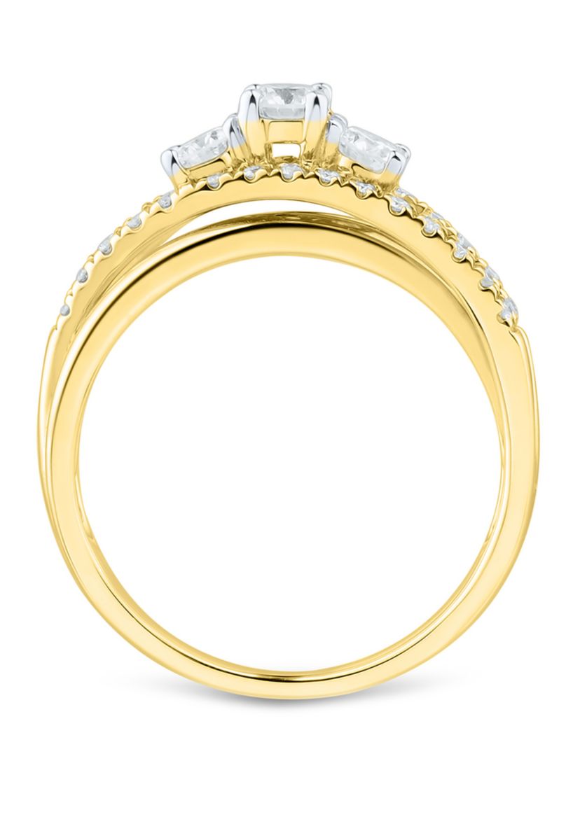 5/8 ct. t.w. Diamond Ring in 10K Yellow Gold 