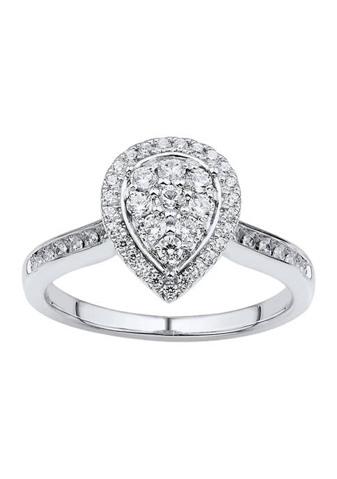 3/8 ct. t.w. Diamond Engagement Ring in 10K White Gold