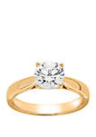 Grown With Love 1 1/2 ct. t.w. Lab Grown Diamond Solitaire Ring in 14K Yellow Gold