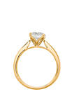 Grown With Love 1 1/2 ct. t.w. Lab Grown Diamond Solitaire Ring in 14K Yellow Gold