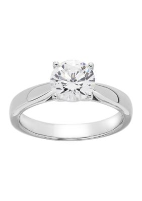Belk & Co Grown With Love 1 1/2 Ct. T.w. Lab Grown Diamond Solitaire Ring In 14K White Gold, 7 -  0032964126151
