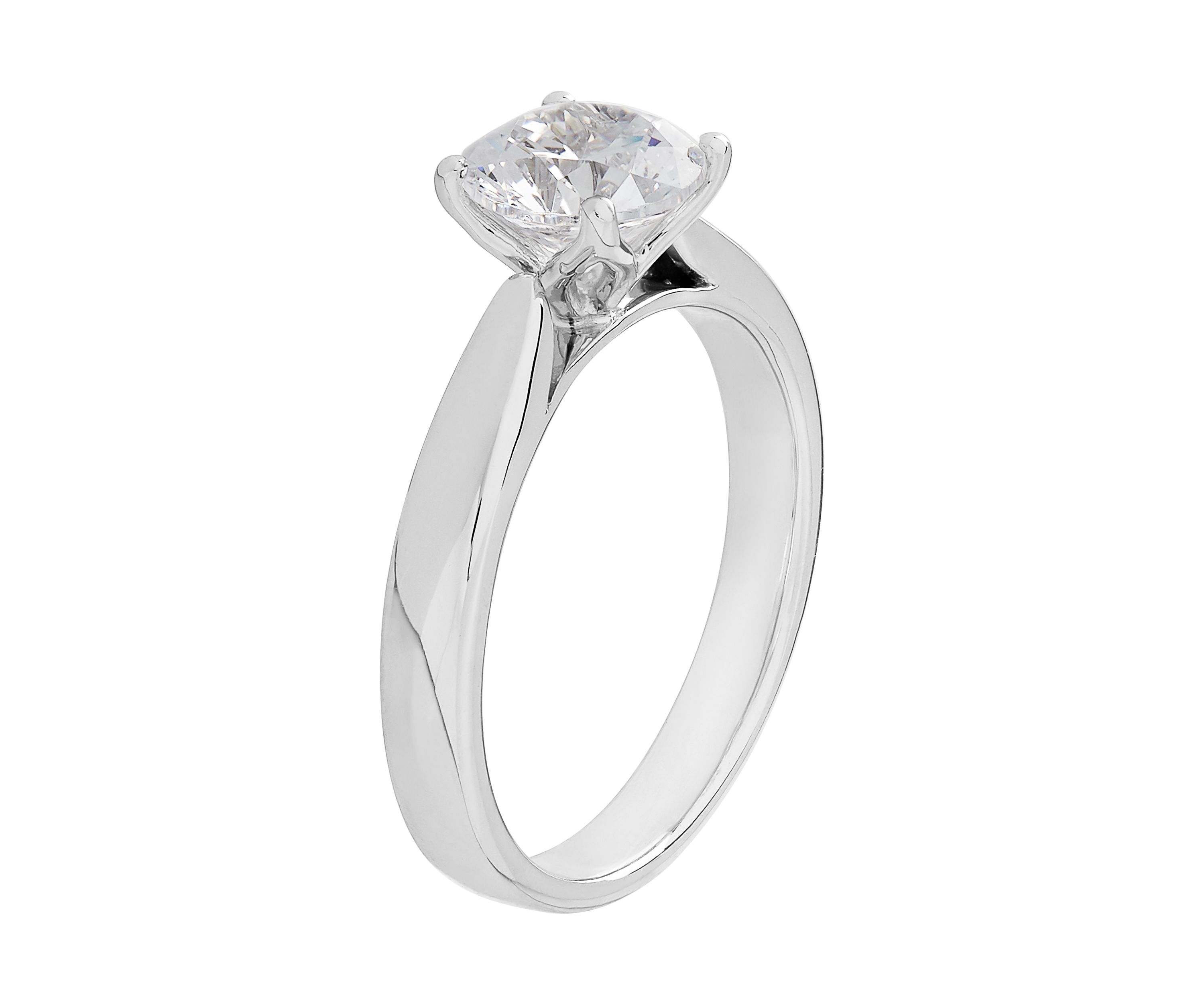 Grown With Love 1 1/2 ct. t.w. Lab Grown Diamond Solitaire Ring in 14K White Gold