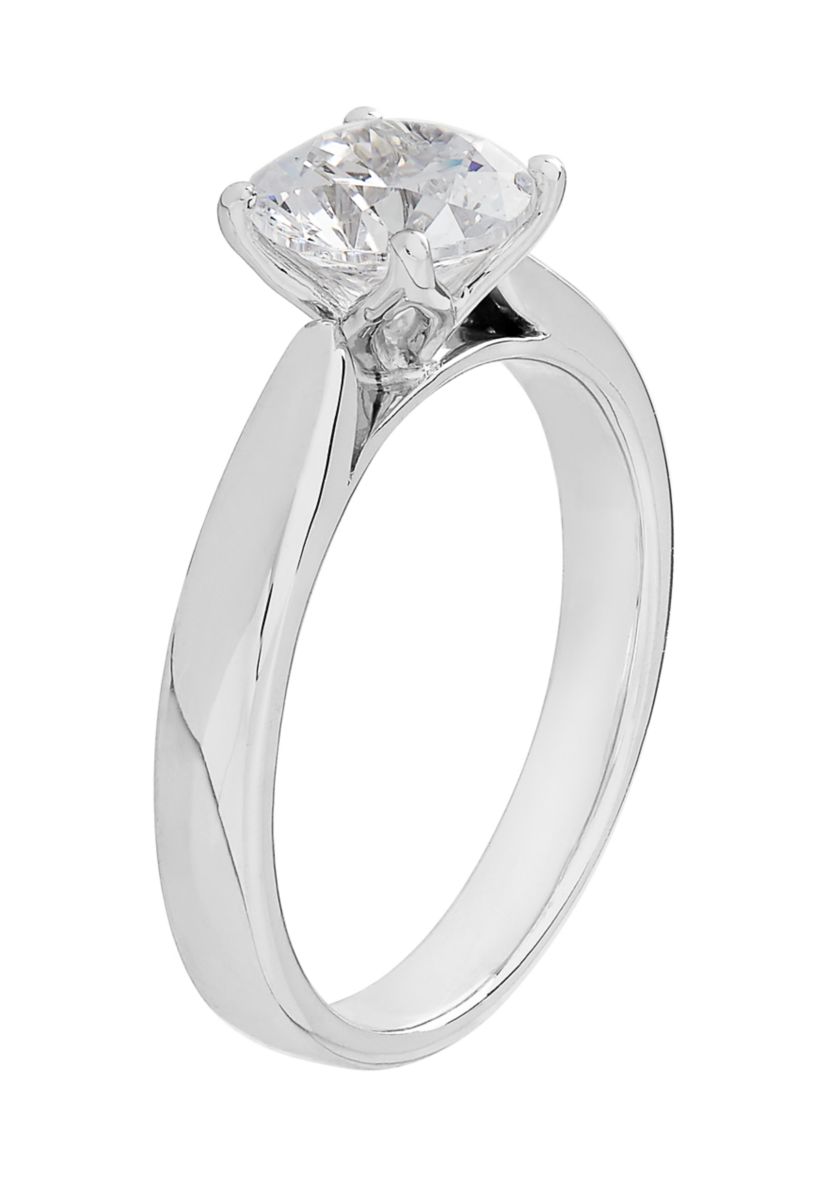 Grown With Love 1 1/2 ct. t.w. Lab Grown Diamond Solitaire Ring in 14K White Gold