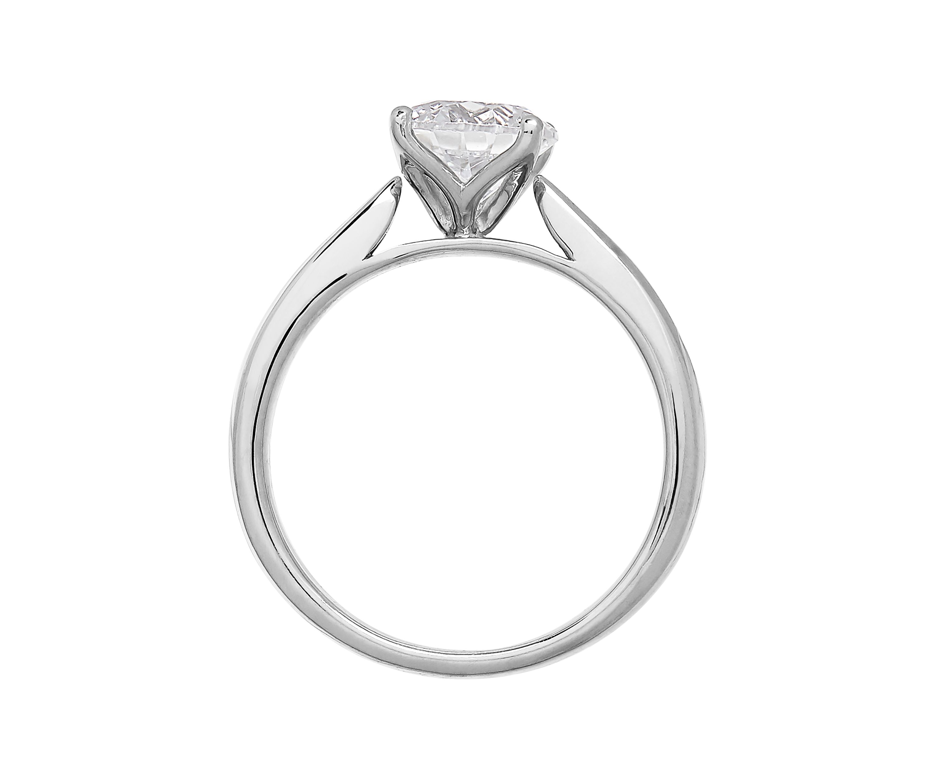 Grown With Love 1 1/2 ct. t.w. Lab Grown Diamond Solitaire Ring in 14K White Gold