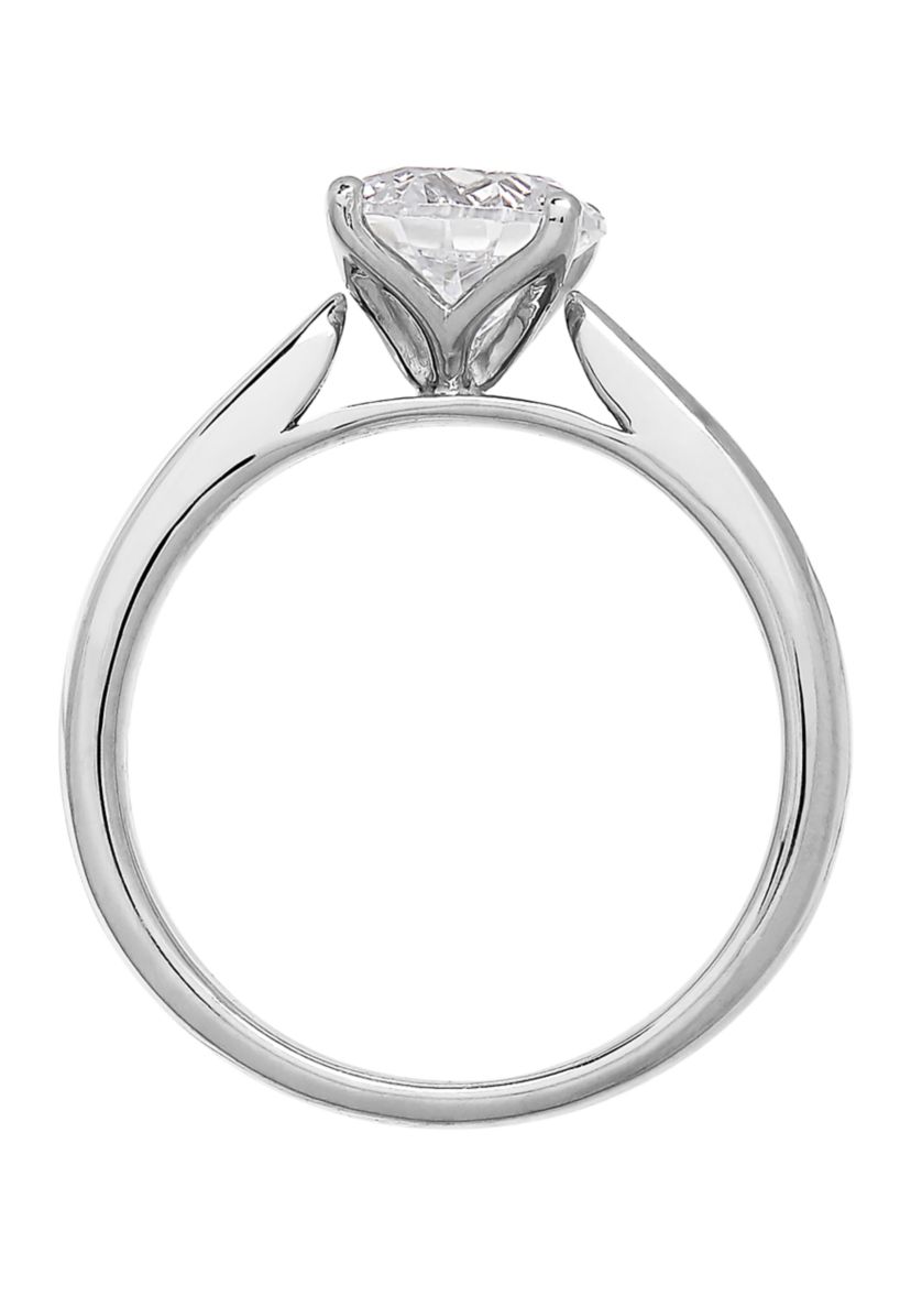 Grown With Love 1 1/2 ct. t.w. Lab Grown Diamond Solitaire Ring in 14K White Gold