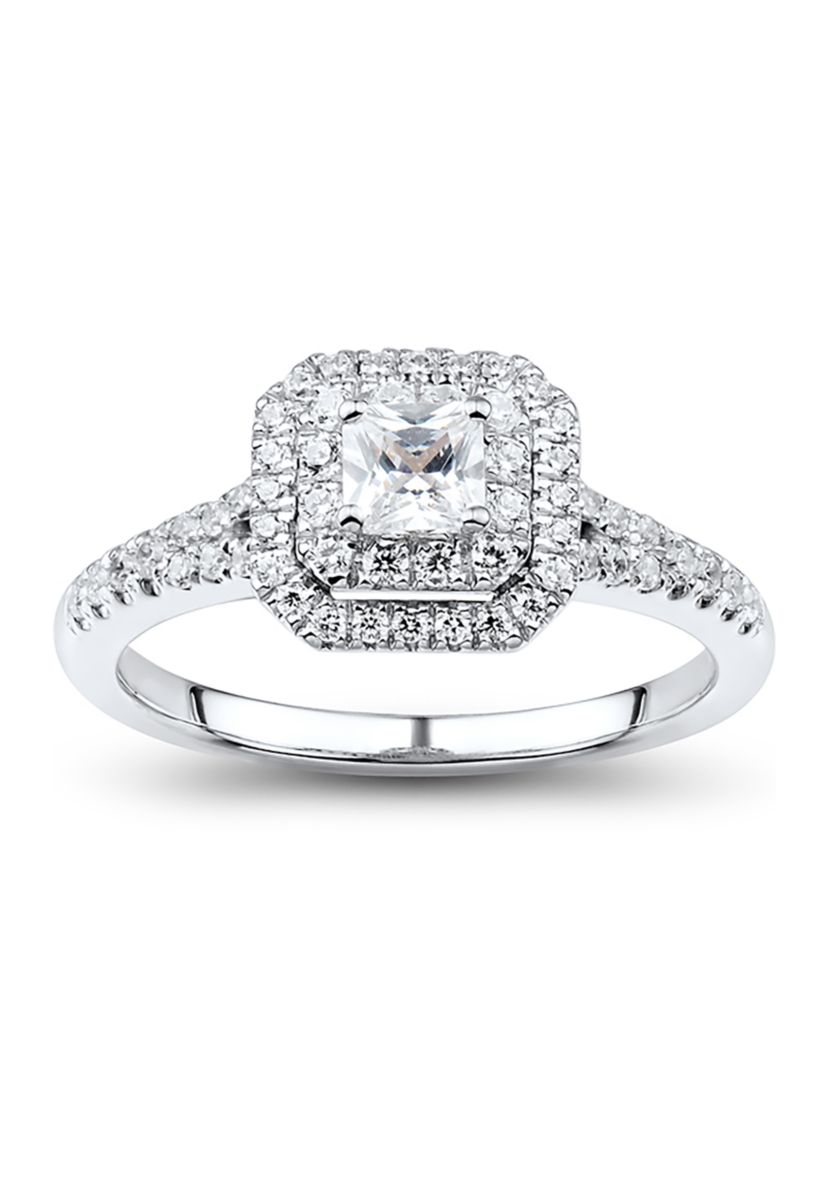 5/8 ct. t.w. Diamond Engagement Ring in 14K White Gold