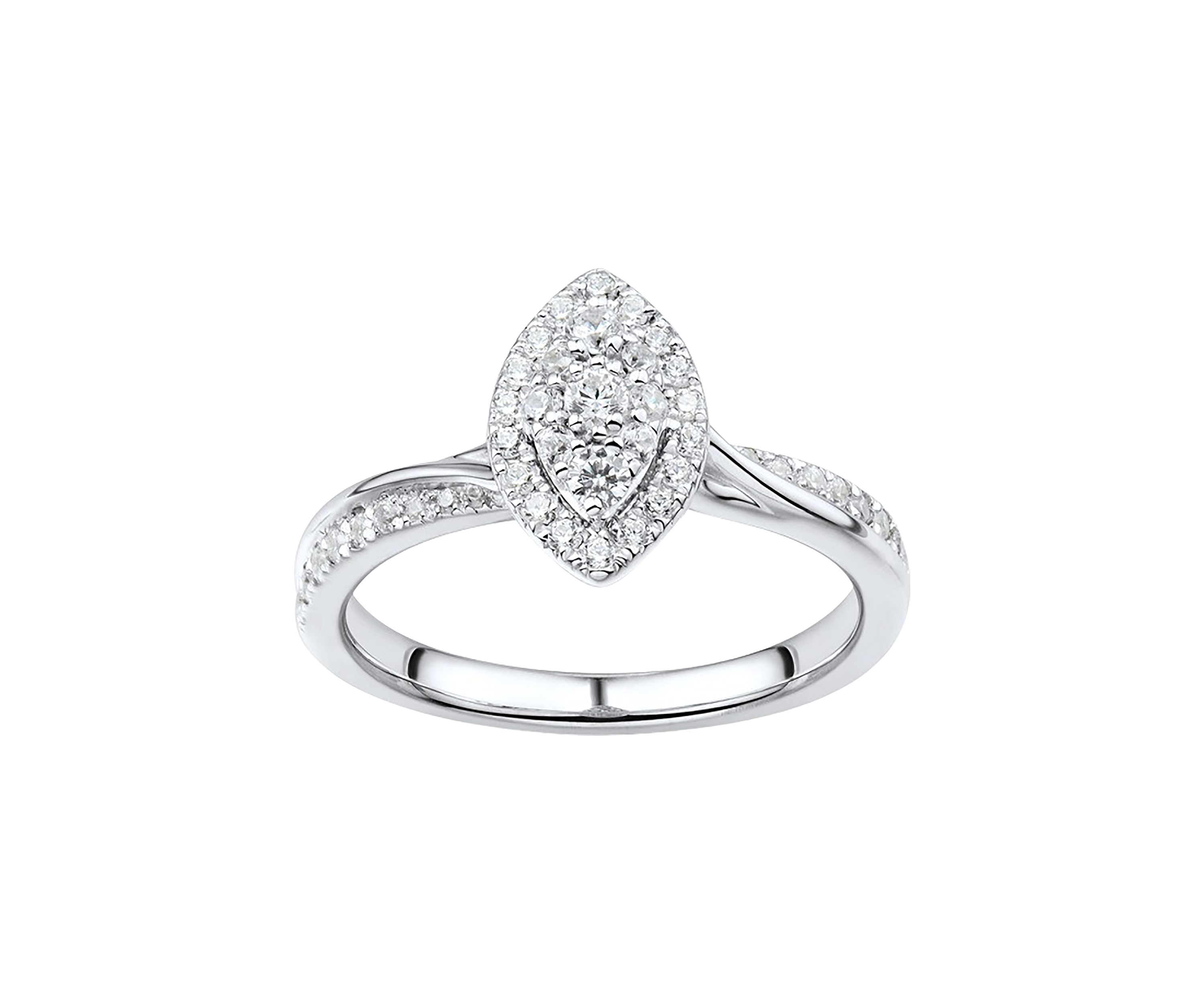 1/2 ct. t.w. Diamond Engagement Ring in 10K White Gold