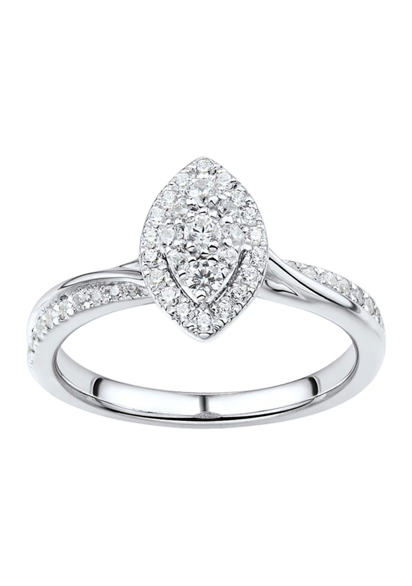 1/2 ct. t.w. Diamond Engagement Ring in 10K White Gold