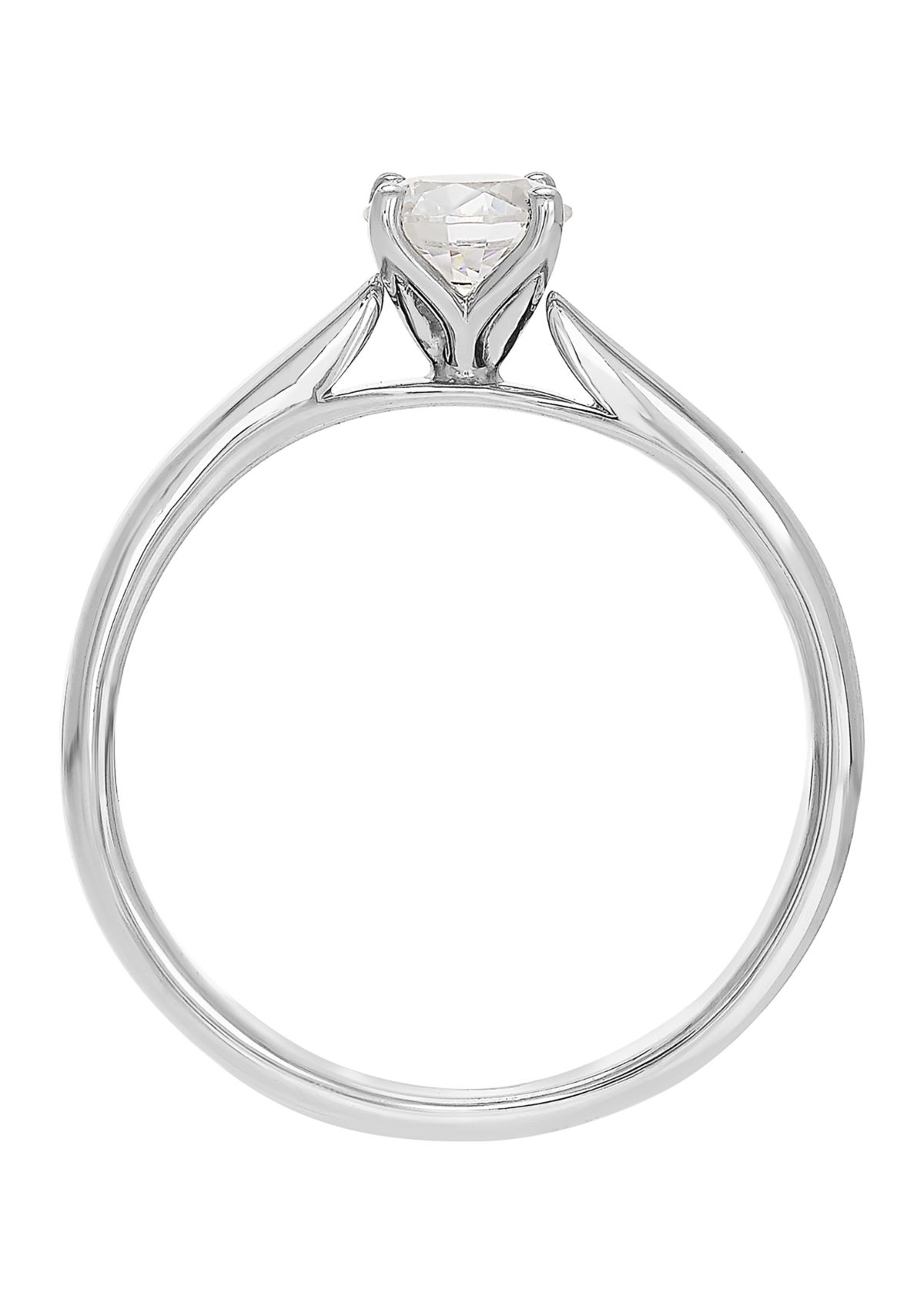 Grown With Love 1/2 ct. t.w. Lab Grown Diamond Solitaire Ring in 14K White Gold
