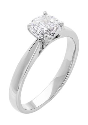 Belk & Co Grown With Love 1 Ct. T.w. Lab Grown Diamond Solitaire Ring In 14K White Gold, 7 -  0032964126182