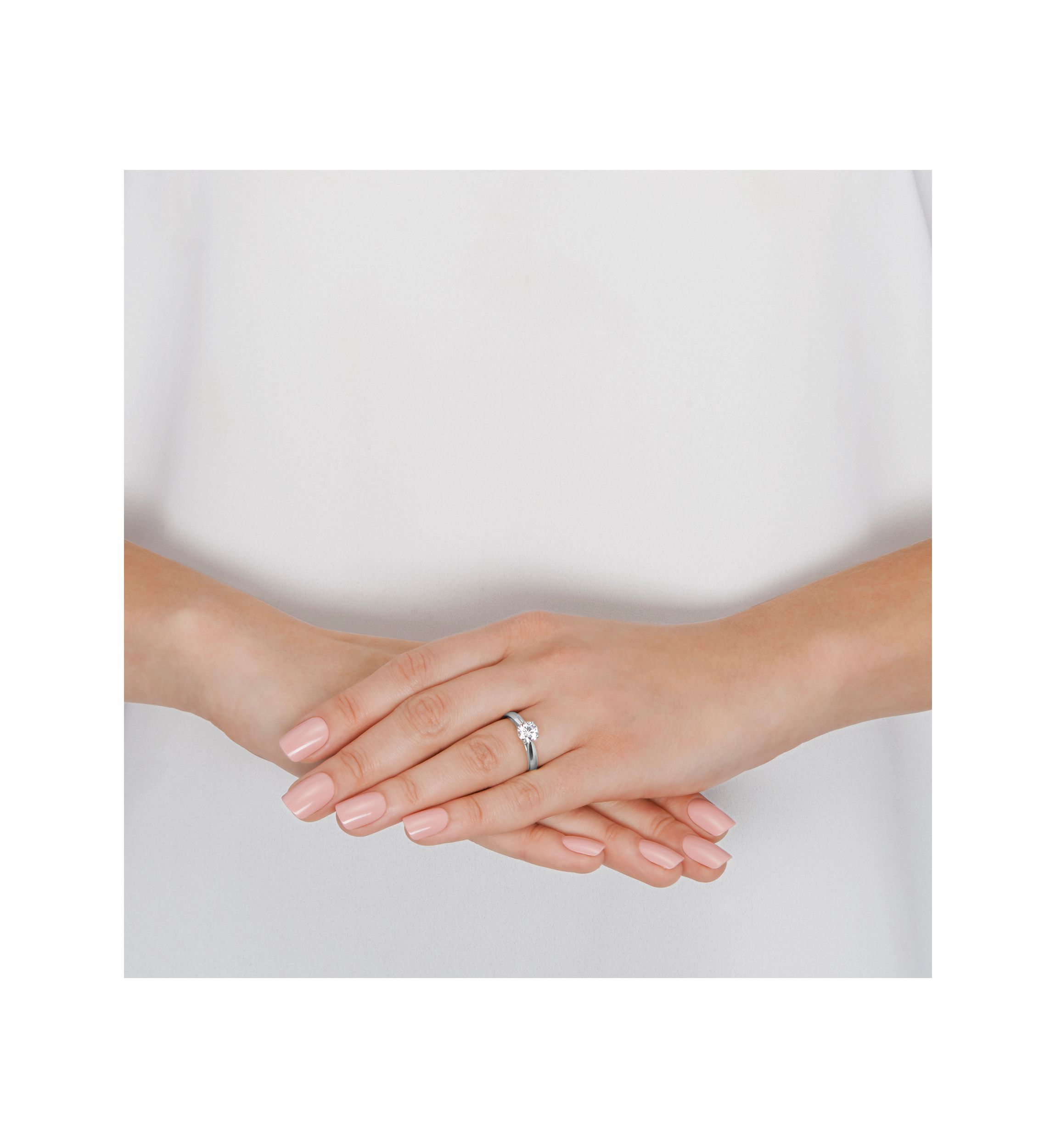 Grown With Love 1 ct. t.w. Lab Grown Diamond Solitaire Ring in 14K White Gold