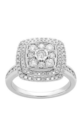 Belk & Co My Forever 1 Ct. T.w. Diamond Composite Engagement Ring In 10K White Gold, 7 -  0032964124683