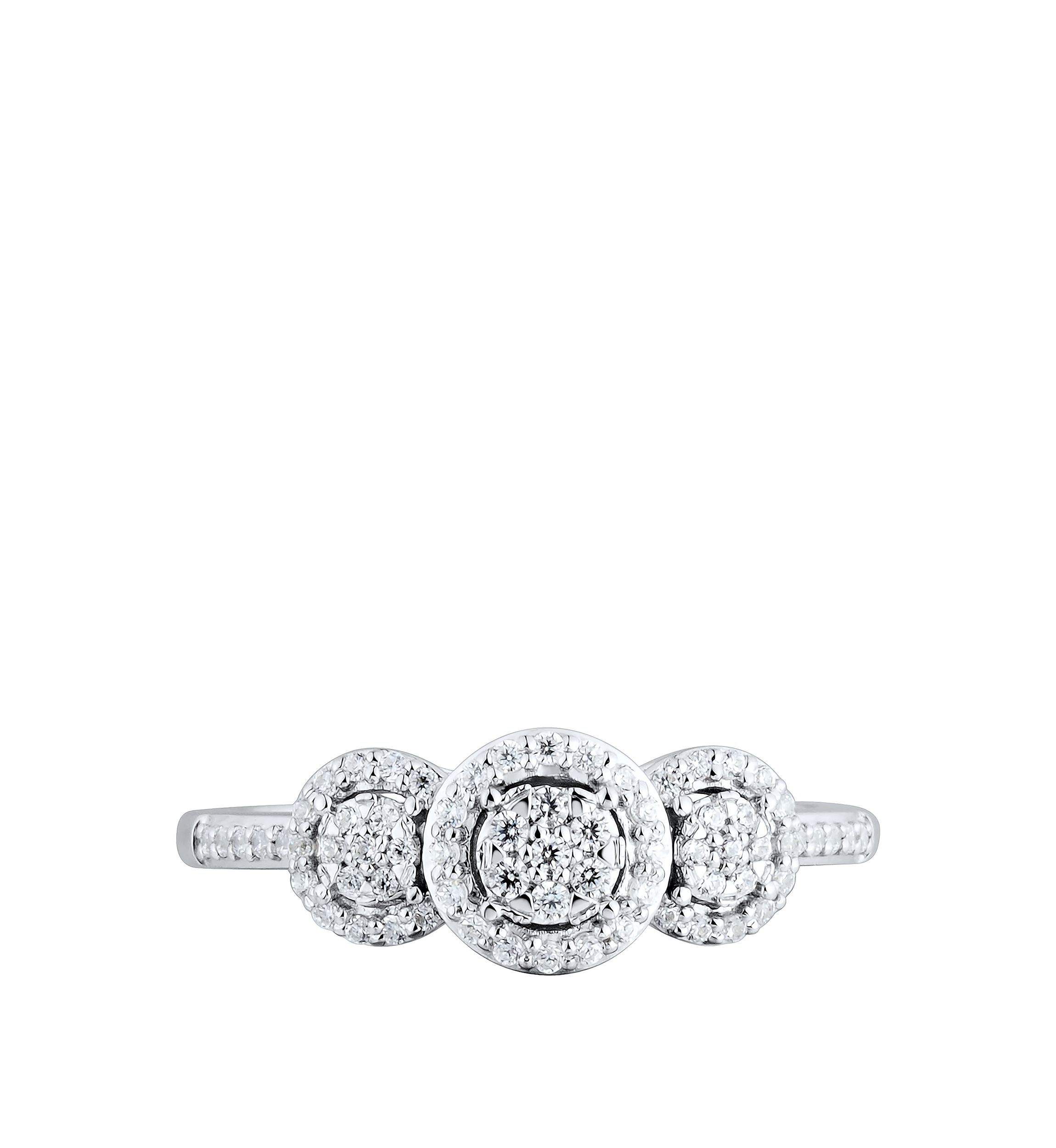 My Forever 1/4 ct. t.w. Diamond Bridal Ring in Sterling Silver 