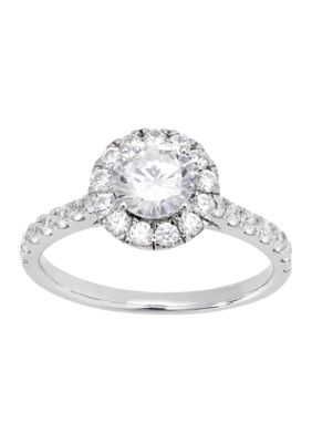 EAMTI 14K White Gold Plated CZ Engagement Rings for Women Solitaire Wedding  Band Size 12 : : Clothing, Shoes & Accessories