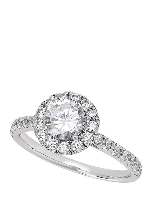 Grown With Love 1 1/2 ct. t.w. Lab Grown Diamond Engagement Ring in 14K White Gold