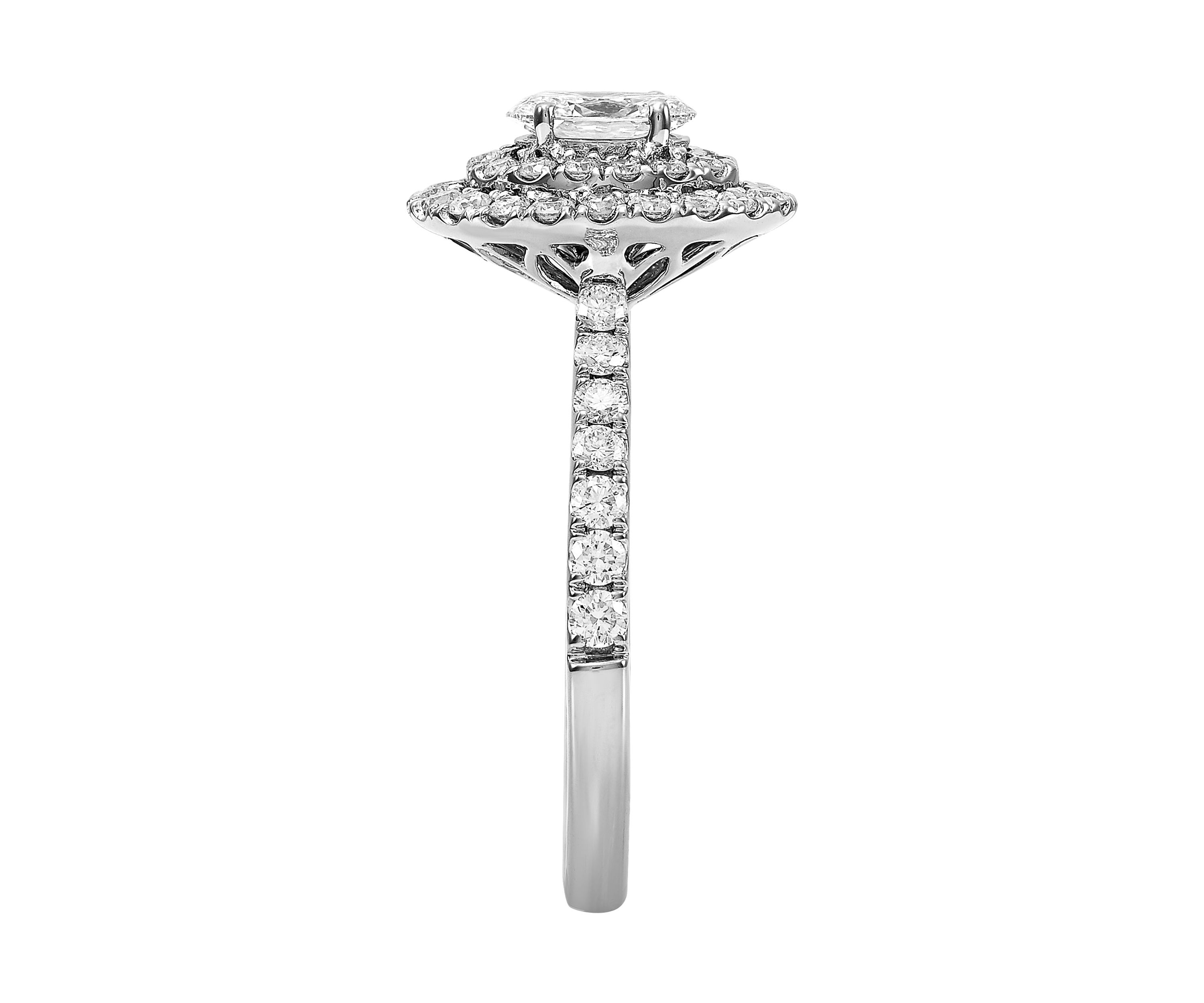 1.25 ct. t.w. Lab Created Diamond Ring in 14K White Gold