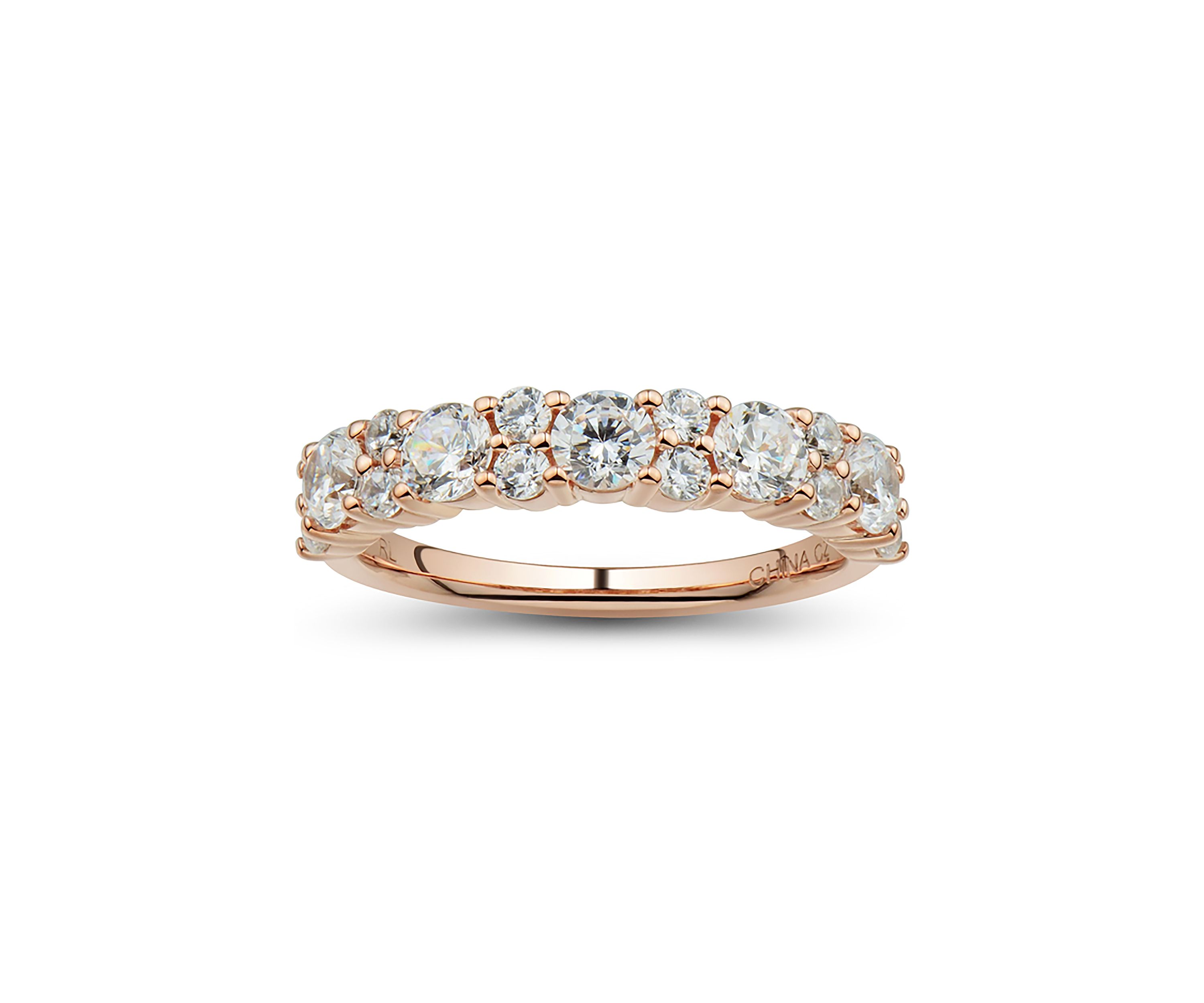 1.3 ct. t.w. Diamond Anniversary Ring in 14K Rose Gold