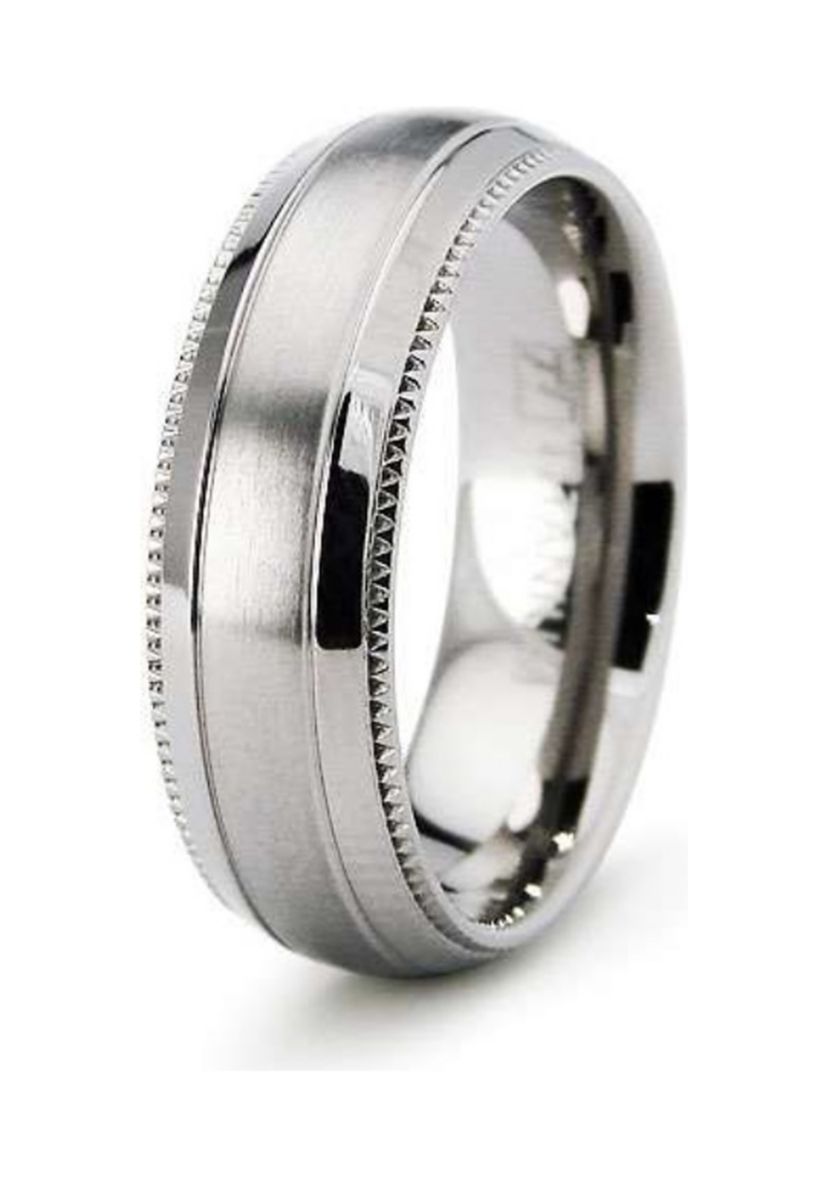 7 Millimeter Gents Band in Titanium