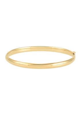 Belk & Co Hinge Bangle Bracelet In 10K Yellow Gold